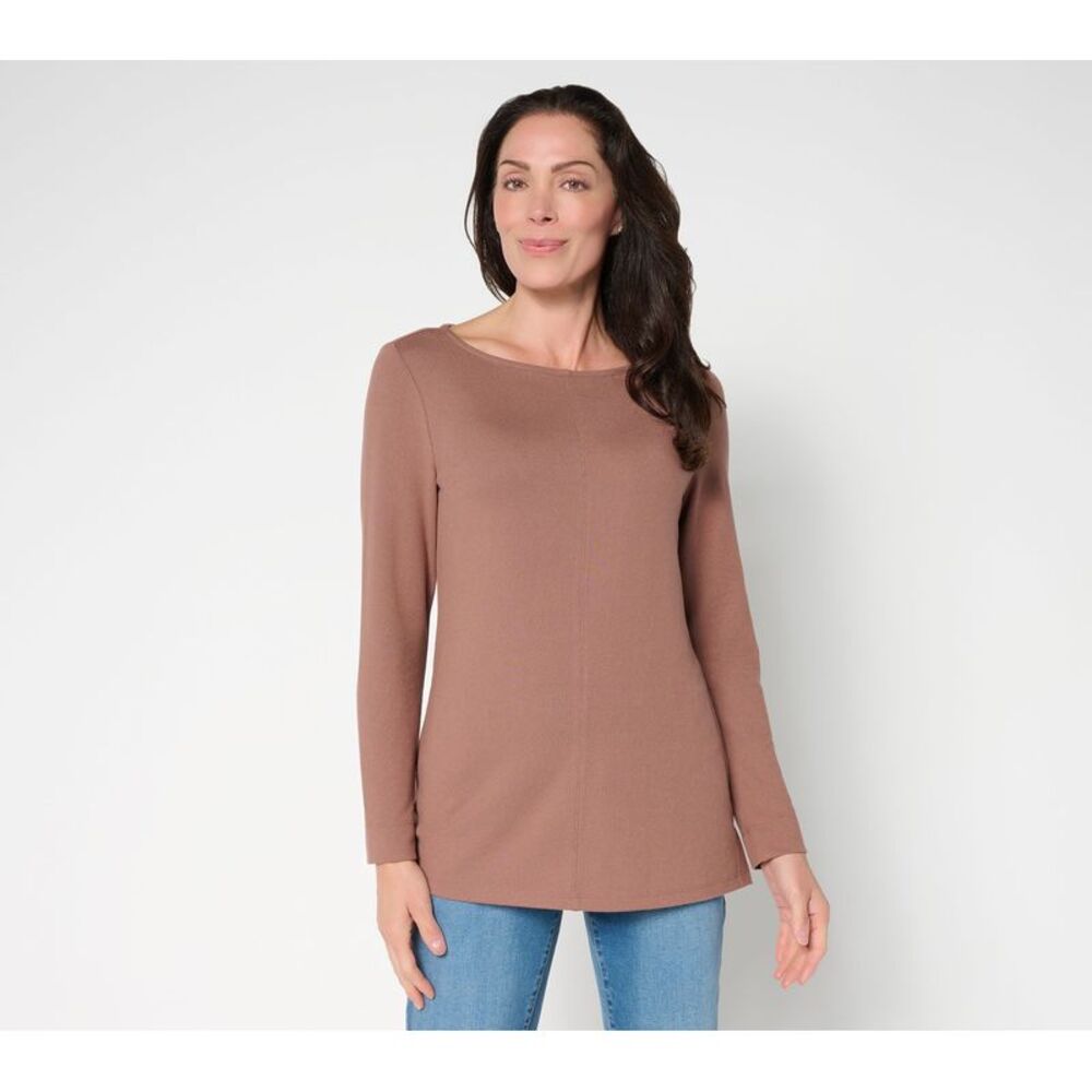Sorbus Women's Top Petite PXL Make Your Selection: Denim & Co. Brown A712479